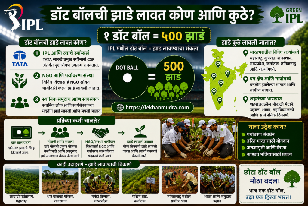डॉट बॉल ची झाडे लावत कोण आणि कुठे 